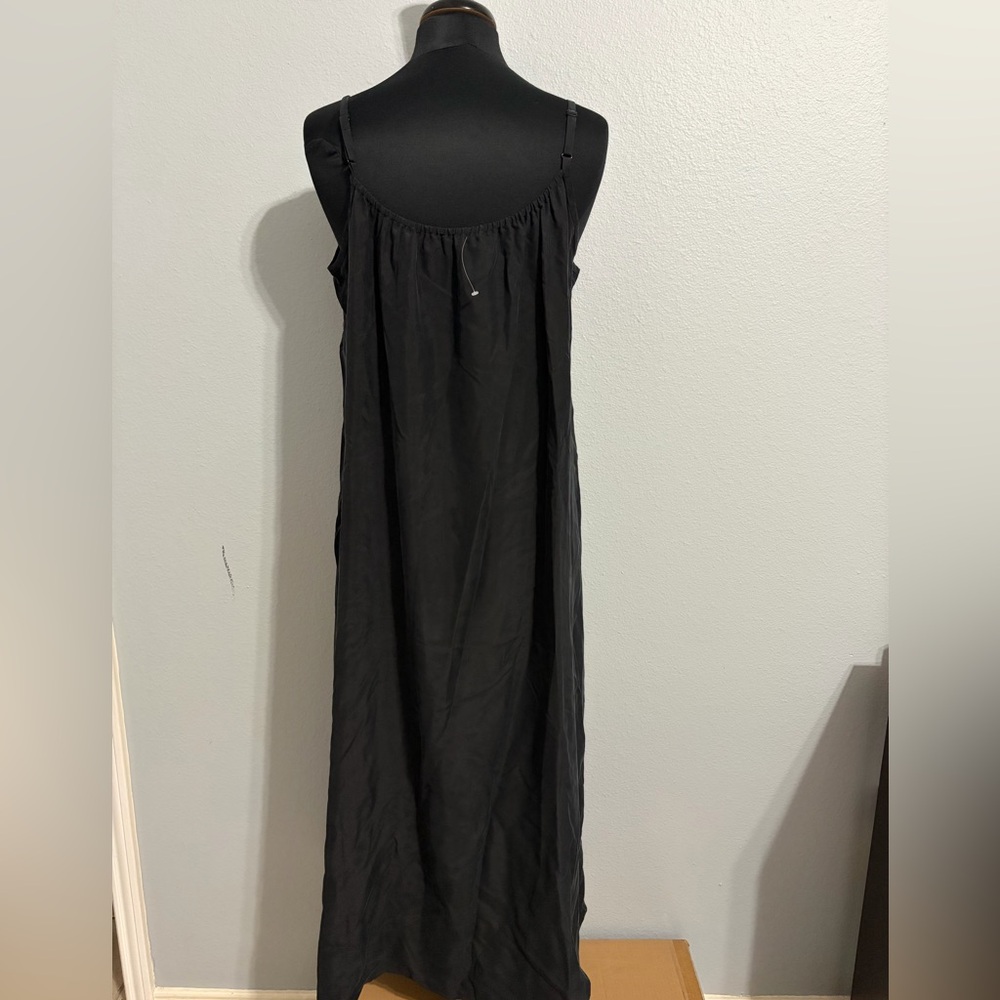 Eileen Fisher Black Maxi Slip Dress - Picture 6 of 6